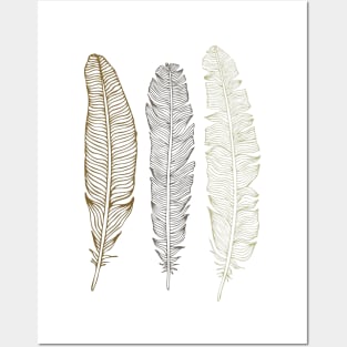 Minimalist Feather Posters and Art